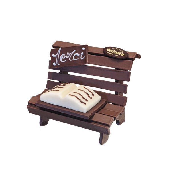 banc en chocolat merci fin d'année