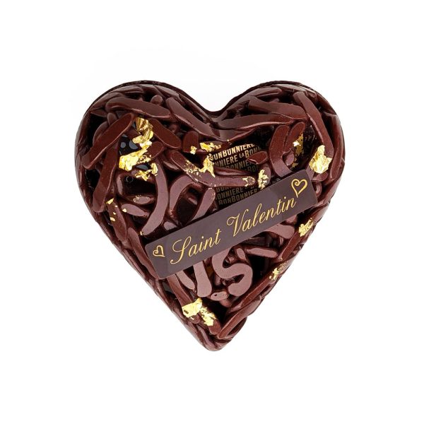 coeur dentelle chocolat st valentin
