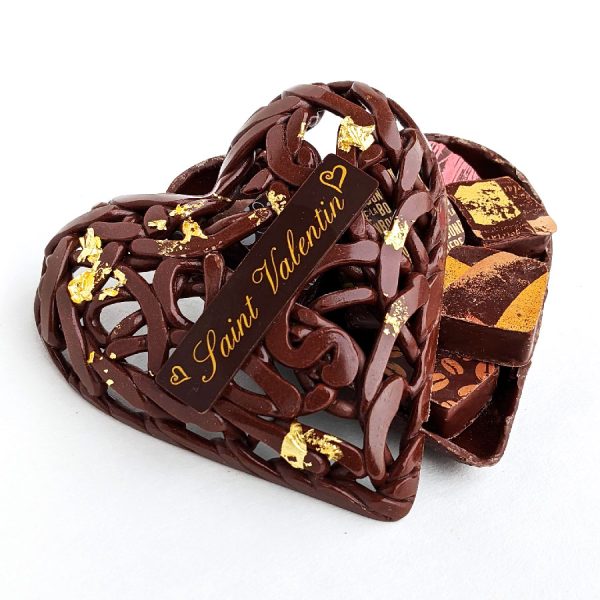coeur garni chocolat