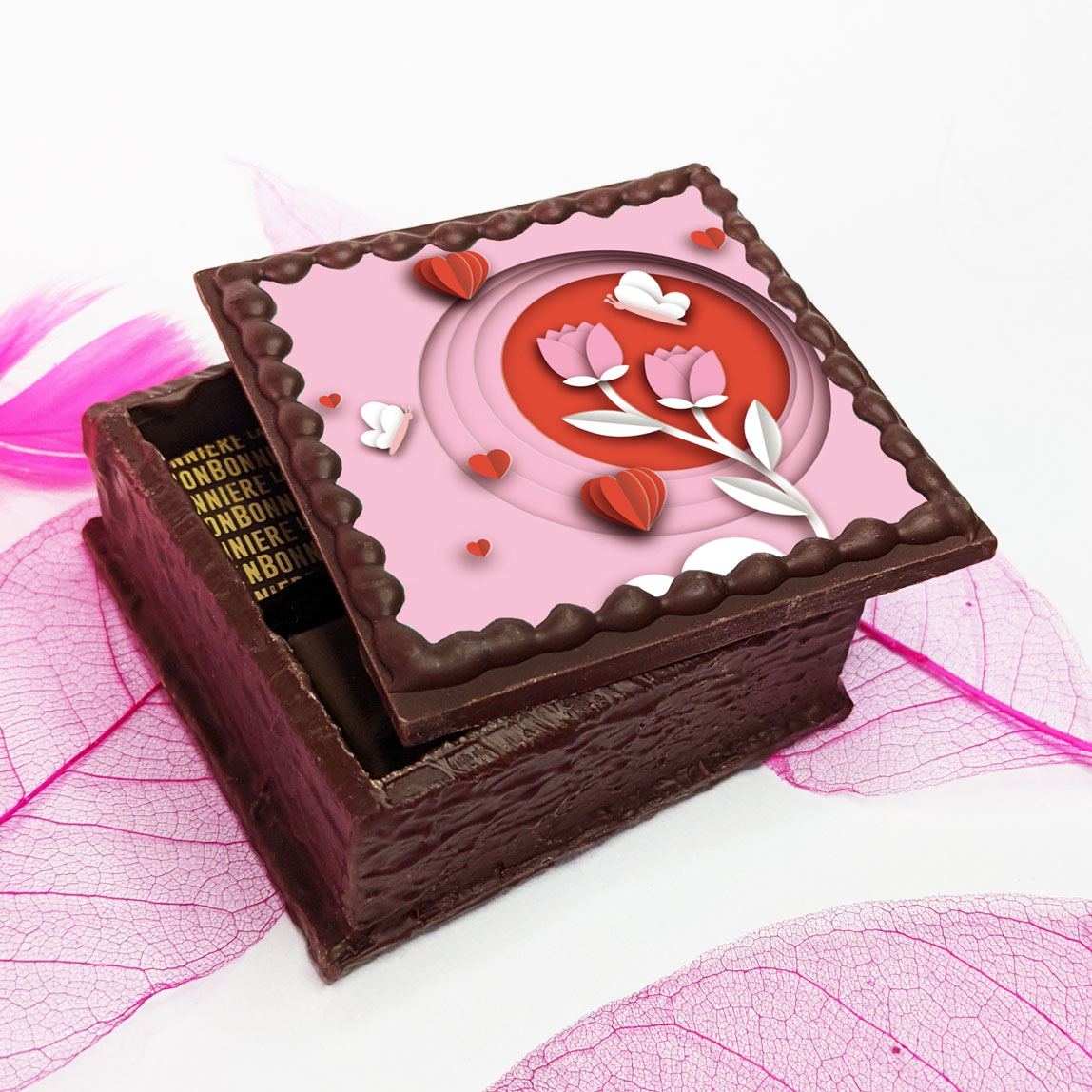boite st valentin chocolat artisanal