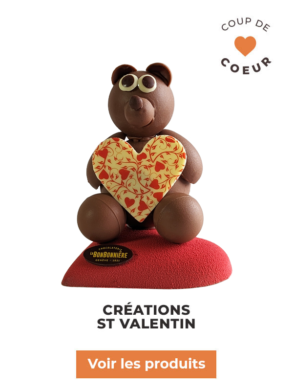 st valentin chocolat geneve ourson avec coeur