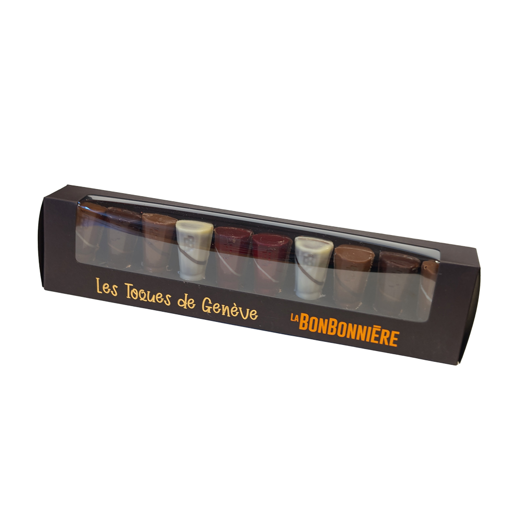 Chocolate Toques with Praline