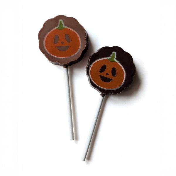 Sucette au chocolat Citrouille